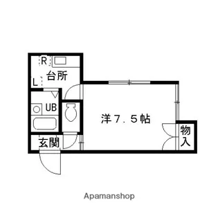 ベルジュ犀川【201号室】の間取り