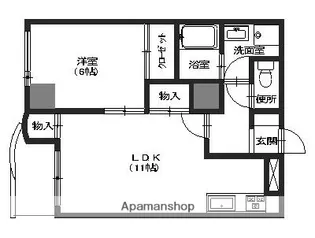 リブシーマ野町【602号室】の間取り