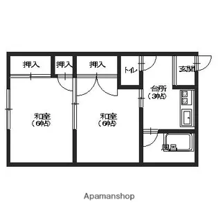 第2中正荘【7号室】の間取り