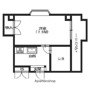 ヴェール【202号室】の間取り