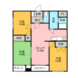 グランヴェルジェ有松【605号室】の間取り