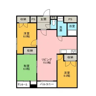 グランヴェルジェ有松【402号室】の間取り