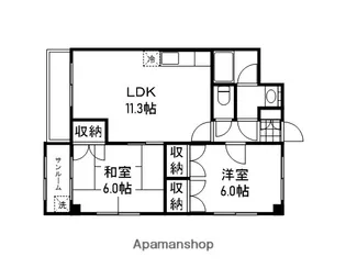 カーサルシール【103号室】の間取り