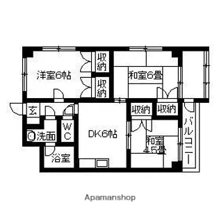 カーサルシール【201号室】の間取り
