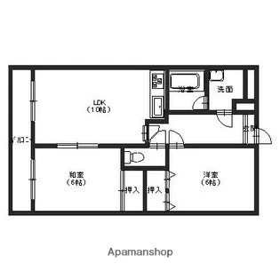 サンエイト村本【205号室】の間取り