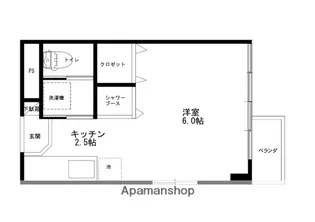 BACKS【217号室】の間取り