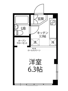 BACKS【408号室】の間取り