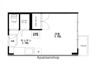 BACKS【207号室】の間取り