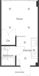 BACKS【205号室】の間取り