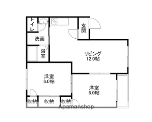 プレジャーハウス【101号室】の間取り