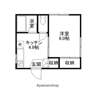 ラインハイム【107号室】の間取り