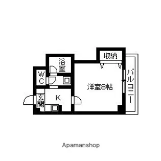 フローレス有松【308号室】の間取り