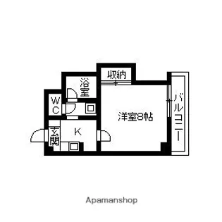 フローレス有松【303号室】の間取り