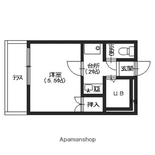 プティ・モンターニュ【202号室】の間取り