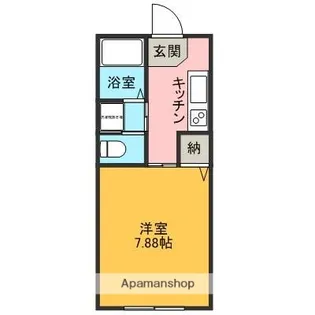 ボヌールK【306号室】の間取り