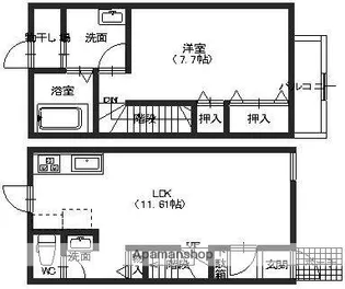 グラシアス 303【F号室】の間取り