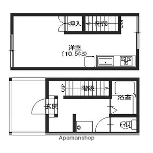MARS【D号室】の間取り
