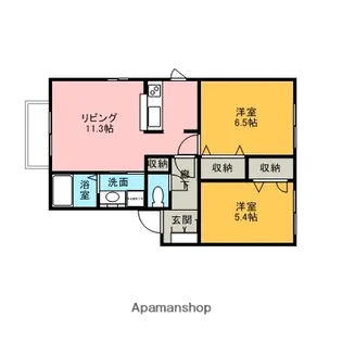 ディアス・フラワーハウスⅡ【101号室】の間取り