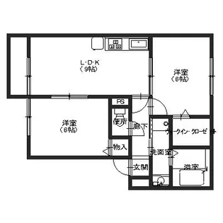 レスプランドール【102号室】の間取り