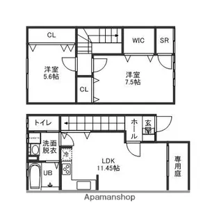 ミーテ【7号室】の間取り