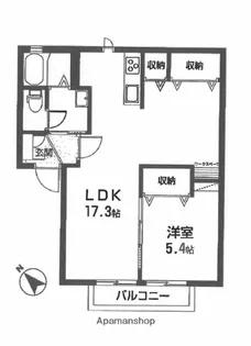 フロイデ【201号室】の間取り