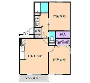 カームフィールズ【3階】の間取り