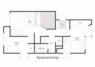 トワイライト泉が丘【201号室】の間取り