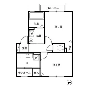 パール・ウィルモアⅡ【203号室】の間取り