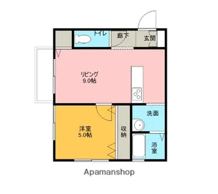 I DREAM【205号室】の間取り