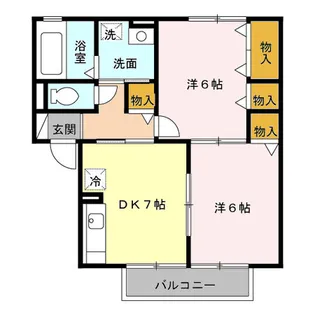 ウィルモア・ボヌール【1階】の間取り