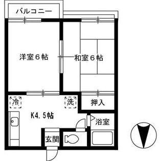 コーポ ロジュマン【103号室】の間取り