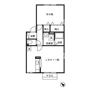 セジュール季【1階】の間取り