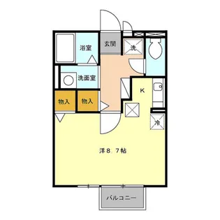 ボンヌ・シャンス Ⅱ【102号室】の間取り