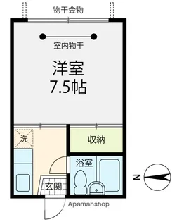 ジュピタルⅡ【102号室】の間取り
