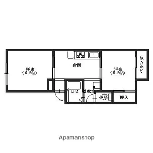 サンフローネⅡ【101号室】の間取り