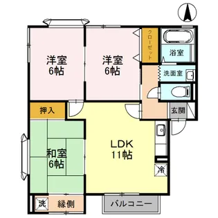 セジュール舞【2階】の間取り