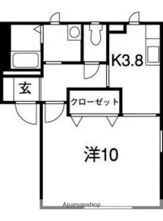 アピス【201号室】の間取り
