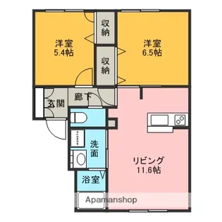 メゾンけやき【105号室】の間取り