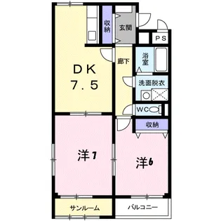 コンフォルターブル【3階】の間取り