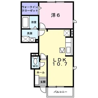 フリッシュⅠ【1階】の間取り
