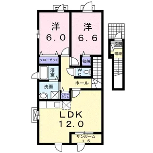 プロプルⅢ【2階】の間取り
