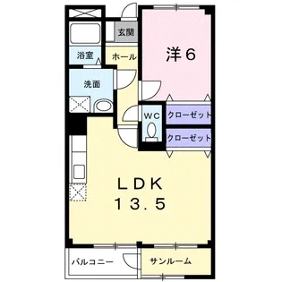 中島マンション【4階】の間取り