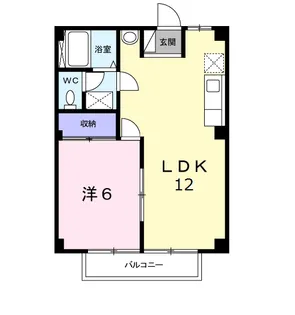 シティハイムA【2階】の間取り