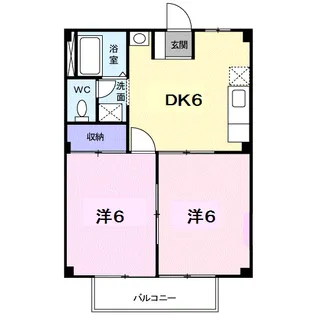 シティハイムA【1階】の間取り