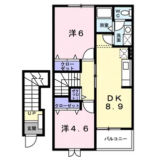 プラードⅡ【2階】の間取り