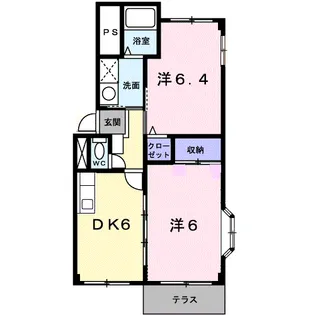ボヌールメゾン Ⅲ【1階】の間取り