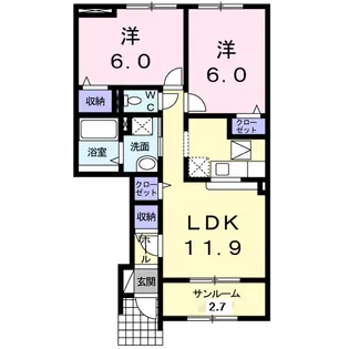 ユーフォリア Ⅰ【1階】の間取り