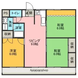 カーサカリエンテ【203号室】の間取り