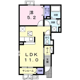 コンフォルタ【1階】の間取り