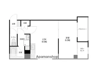 ラグフォート【303号室】の間取り